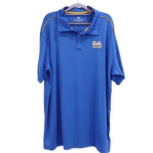 NWOT Colosseum Mens UCLA Bruins Short Sleeve Polo Shirt Sz XXL Blue Sportswear